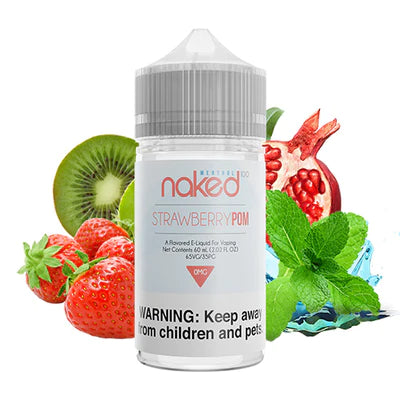 Strawberry Pom Menthol Naked E-Juice